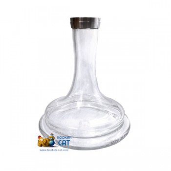 Колба для кальяна Union Hookah Fibonacci Clear Click (Юнион Хука Фибоначчи Прозрачная на резьбе) - фото 1